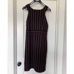 NWT, size L Free People black & brown Midi dress